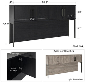 Ameriwood Home Parkside Hutch - Natural White Oak