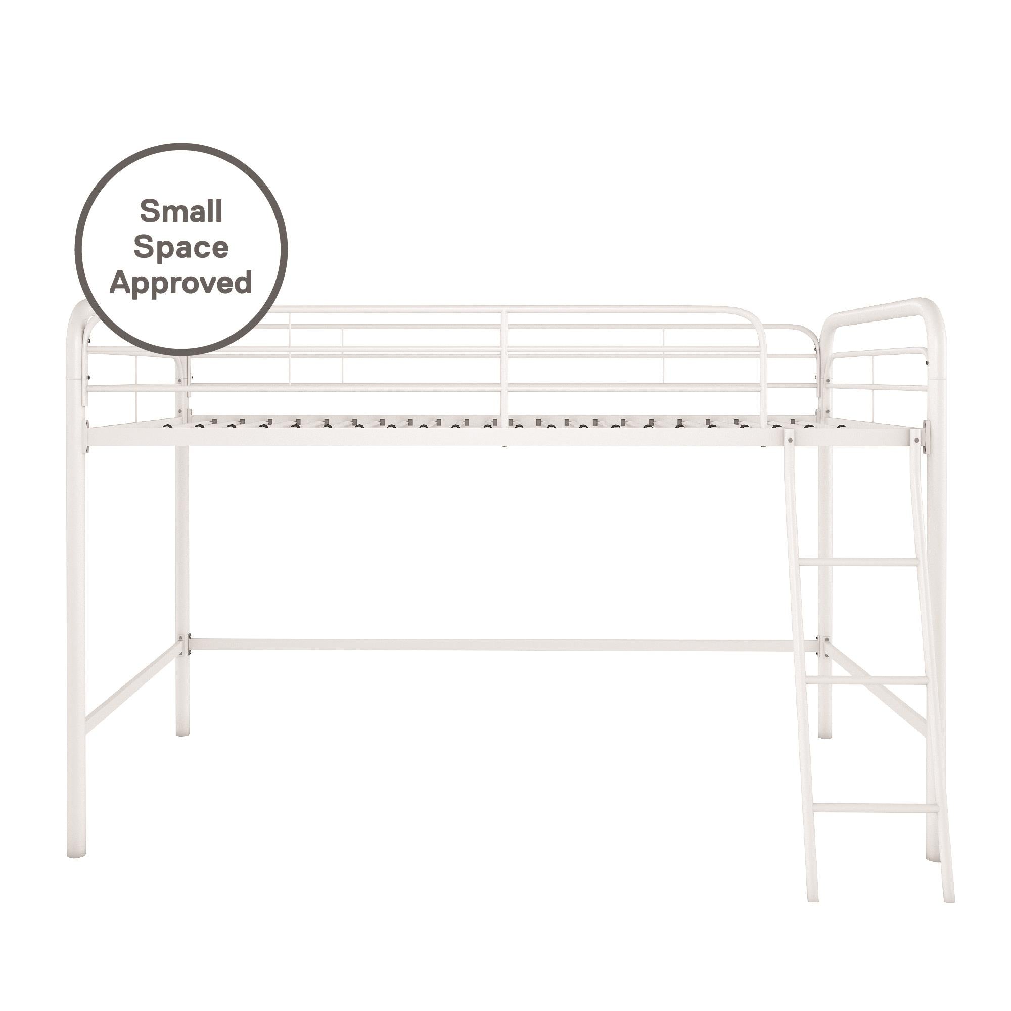 DHP Jett Kids' Low Loft Bed - White - Twin