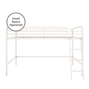 DHP Jett Kids' Low Loft Bed - White - Twin