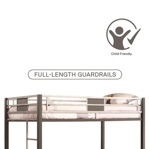 DHP Silver Screen Kids' Loft Bed - Black - Twin