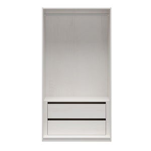 Systembuild Evolution Perry Park Modular Extra Wide Wardrobe with Drawers - Ivory Oak