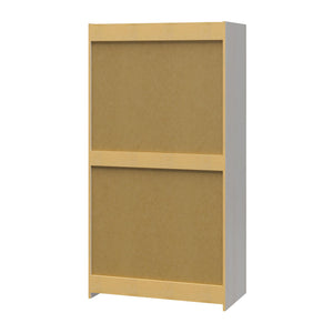 Systembuild Evolution Perry Park Modular Extra Wide Wardrobe with Open Shelves - Ivory Oak