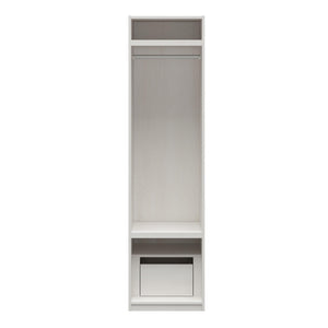 Systembuild Evolution Perry Park Modular Wardrobe Shelving Unit with Drawer - Ivory Oak