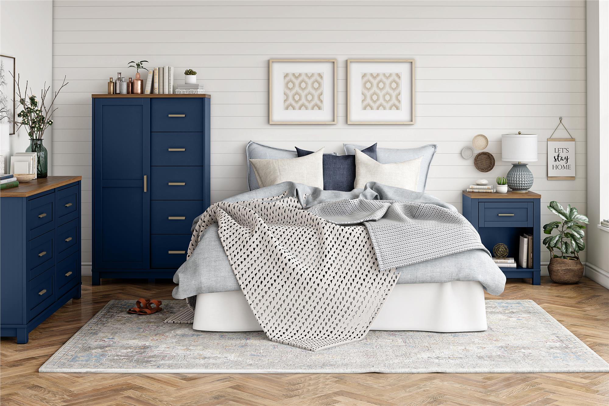 Ameriwood Home Armada 4-Drawer Dresser - Navy
