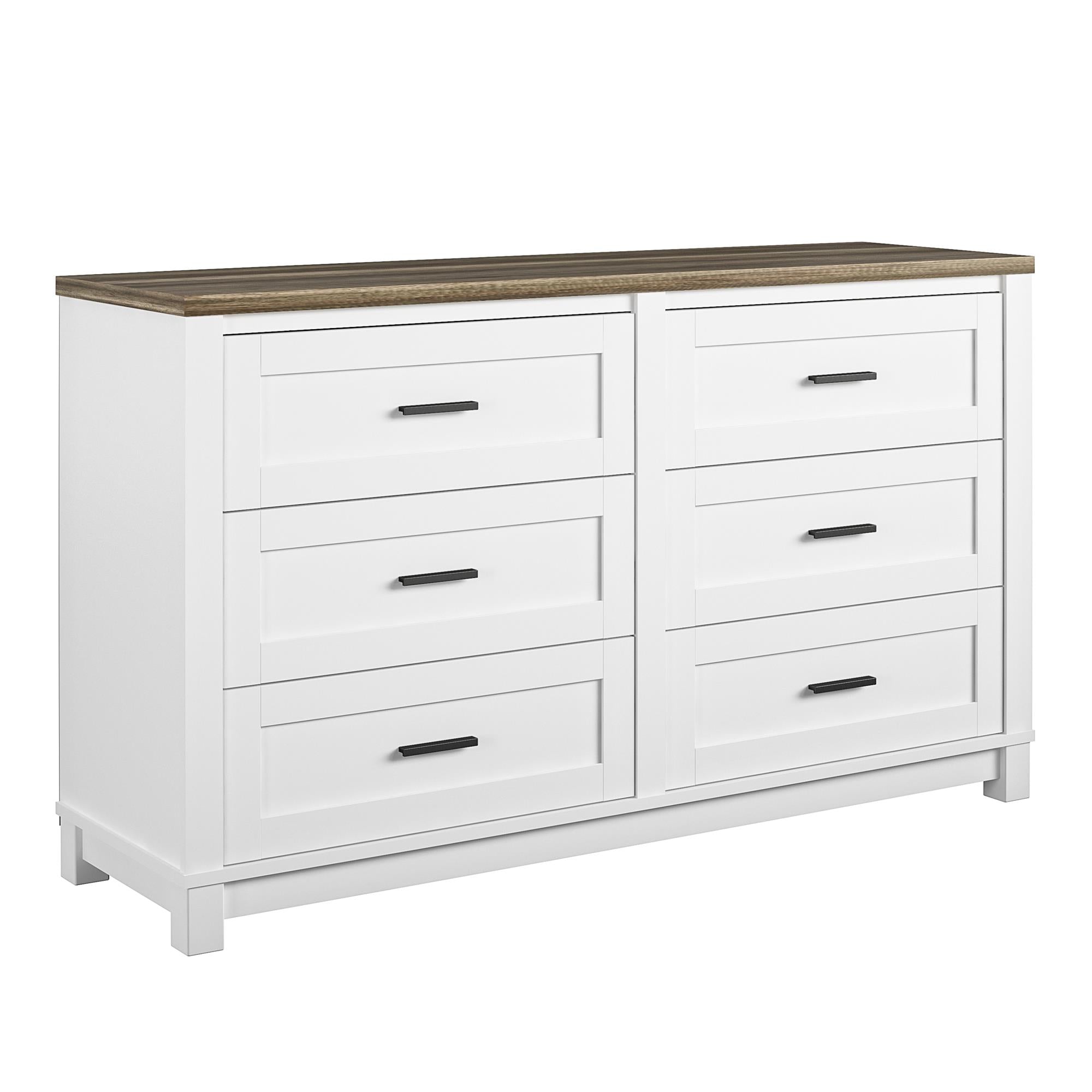 Ameriwood Home Chapel Hill 6-Drawer Dresser - White