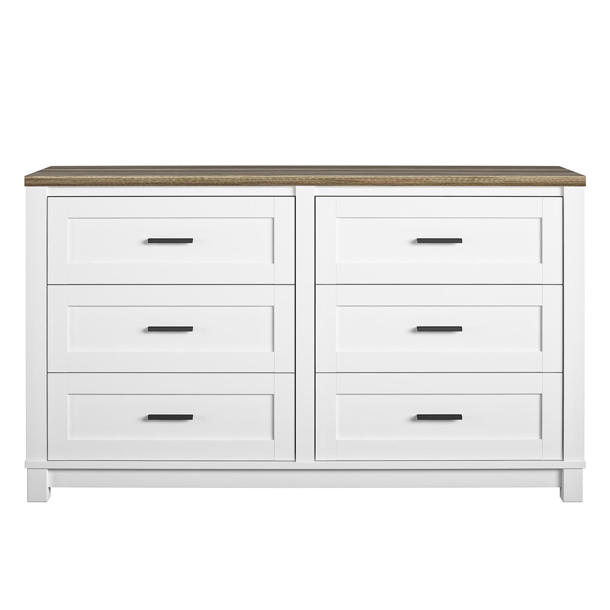 Ameriwood Home Chapel Hill 6-Drawer Dresser - White