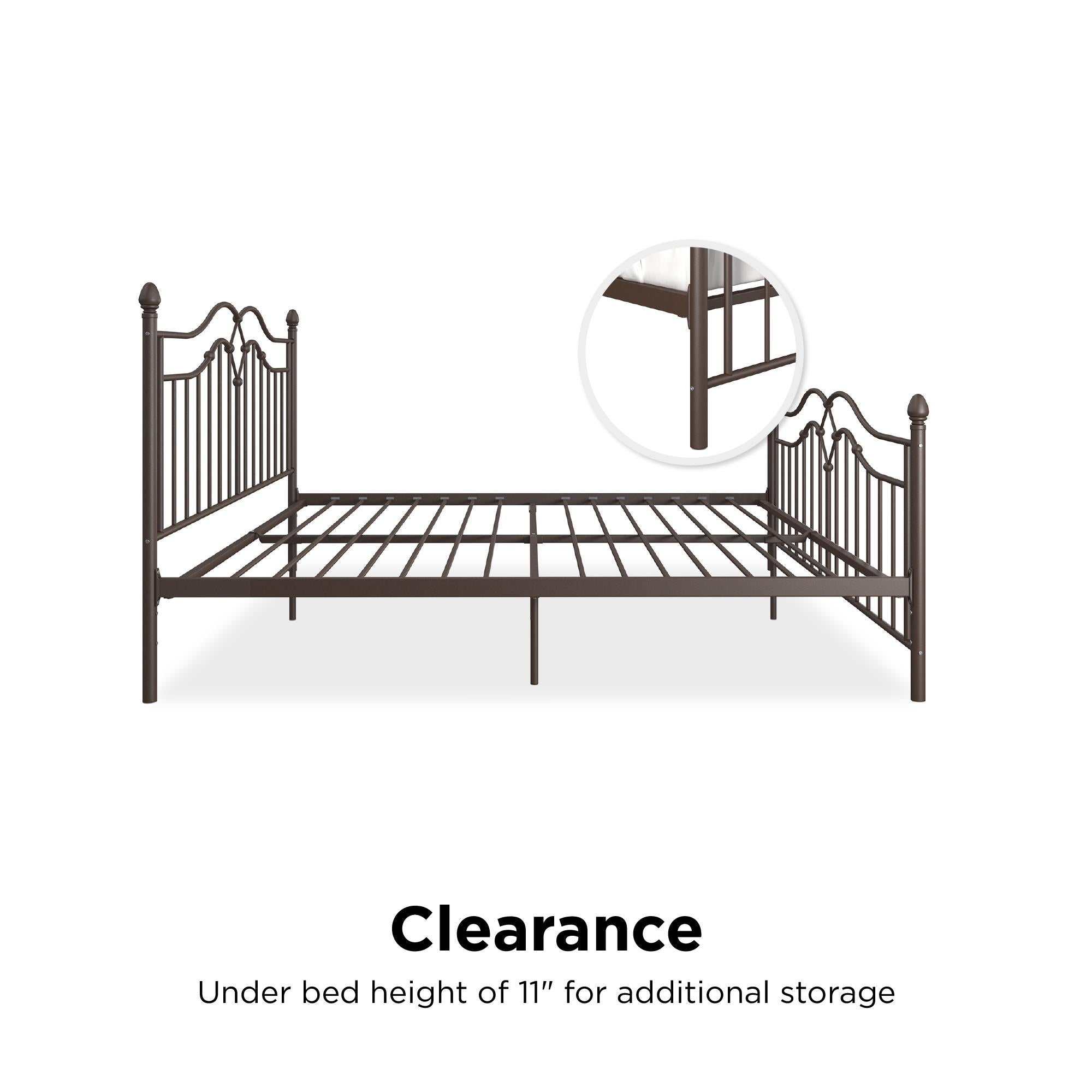 DHP Tokyo Metal Bed Frame - Bronze - King