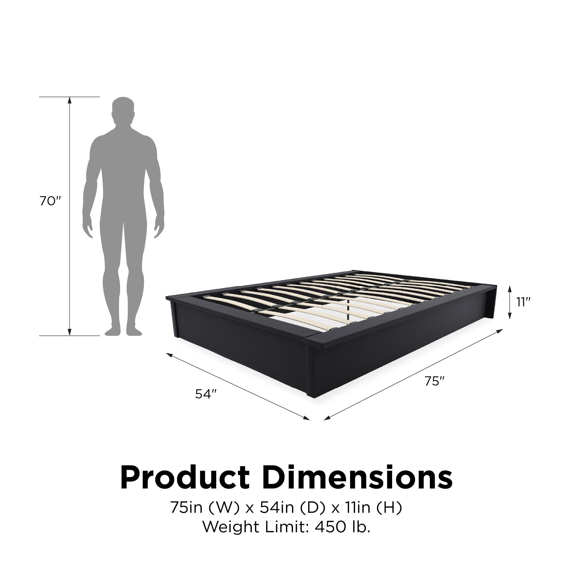 DHP Maven Bed Frame - Black - Full