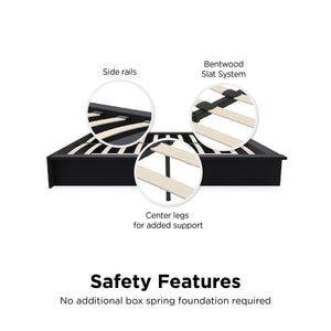 DHP Maven Bed Frame - Black - Queen