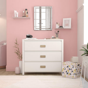 Monarch Hill Haven 3 Drawer White Kids' Dresser - White