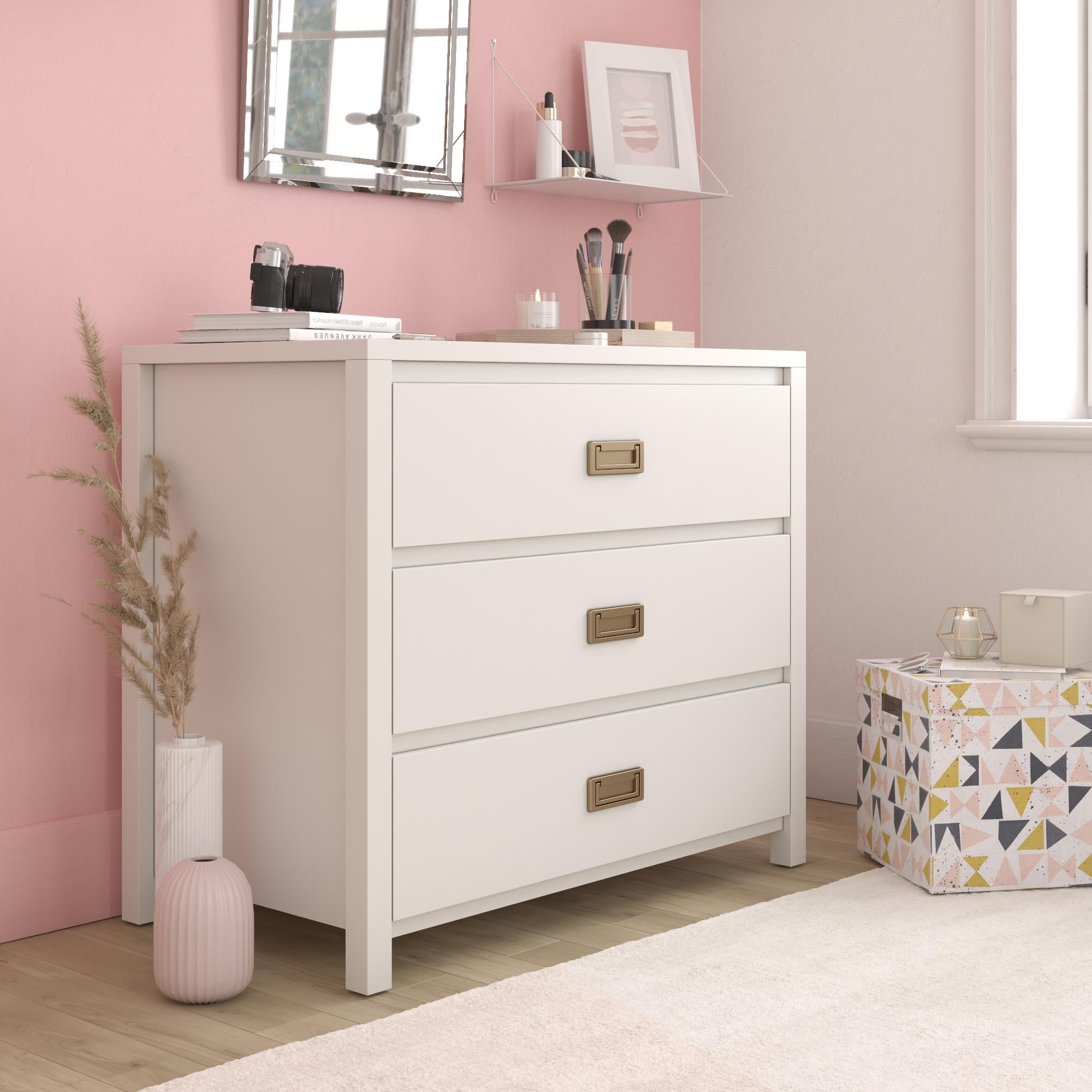 Monarch Hill Haven 3 Drawer White Kids' Dresser - White