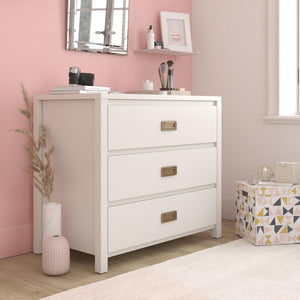 Monarch Hill Haven 3 Drawer White Kids' Dresser - White