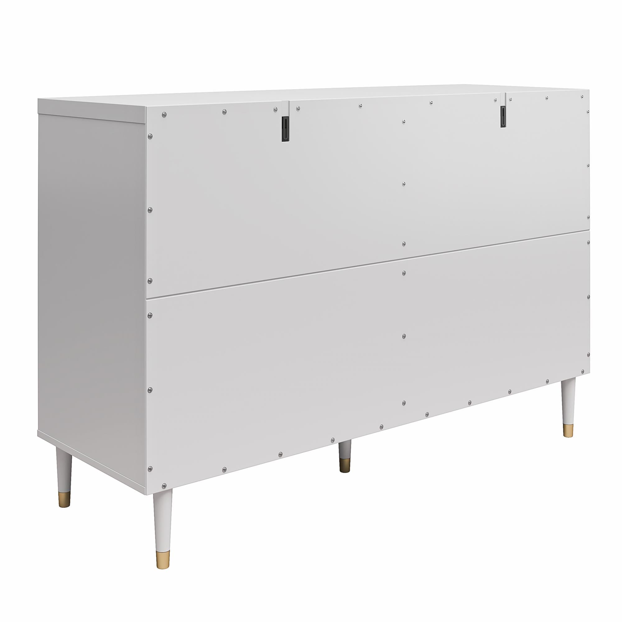 CosmoLiving Elizabeth 6-Drawer Dresser - Dove Gray