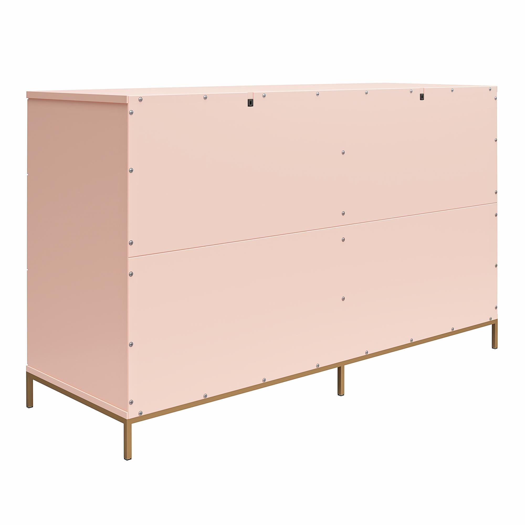 Mr. Kate Effie 6-Drawer Dresser - Pale Pink