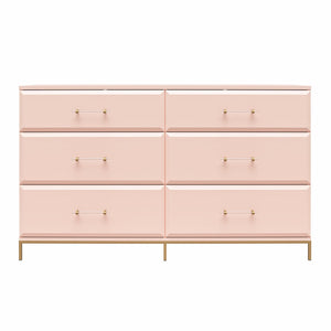 Mr. Kate Effie 6-Drawer Dresser - Pale Pink
