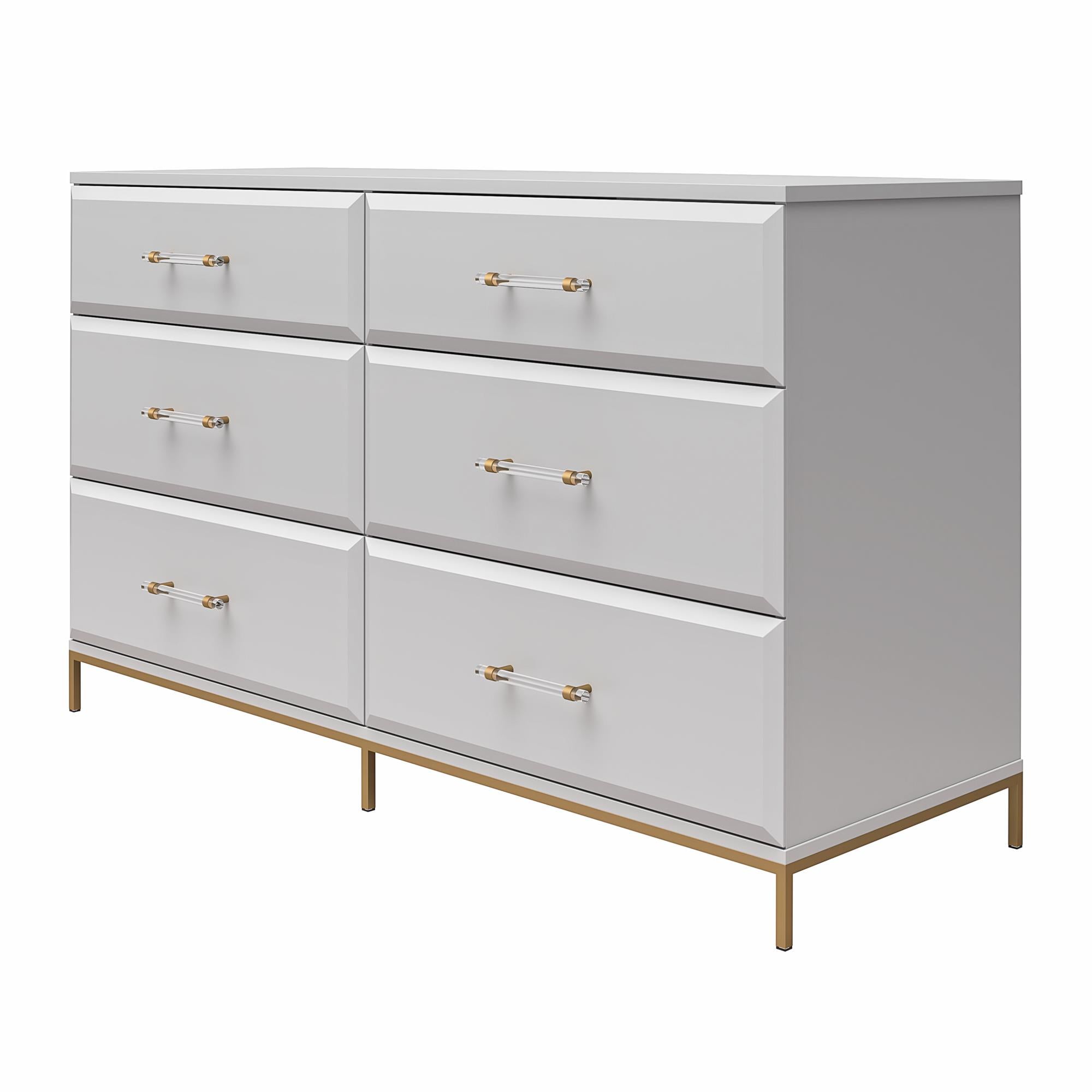 Mr. Kate Effie 6-Drawer Dresser - Gray