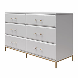 Mr. Kate Effie 6-Drawer Dresser - Gray