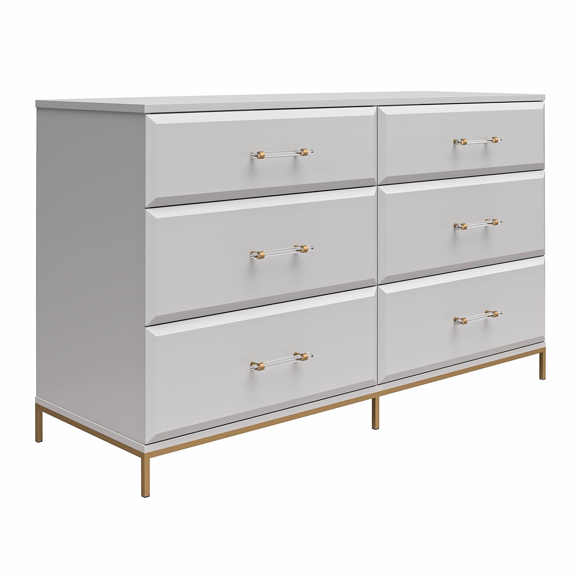 Mr. Kate Effie 6-Drawer Dresser - Gray