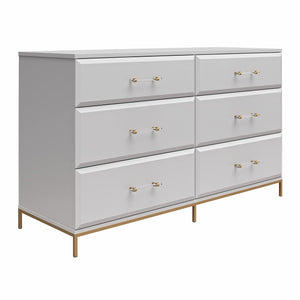 Mr. Kate Effie 6-Drawer Dresser - Gray