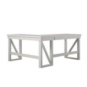 Ameriwood Home Crestwood Lift Top L Desk, White - White