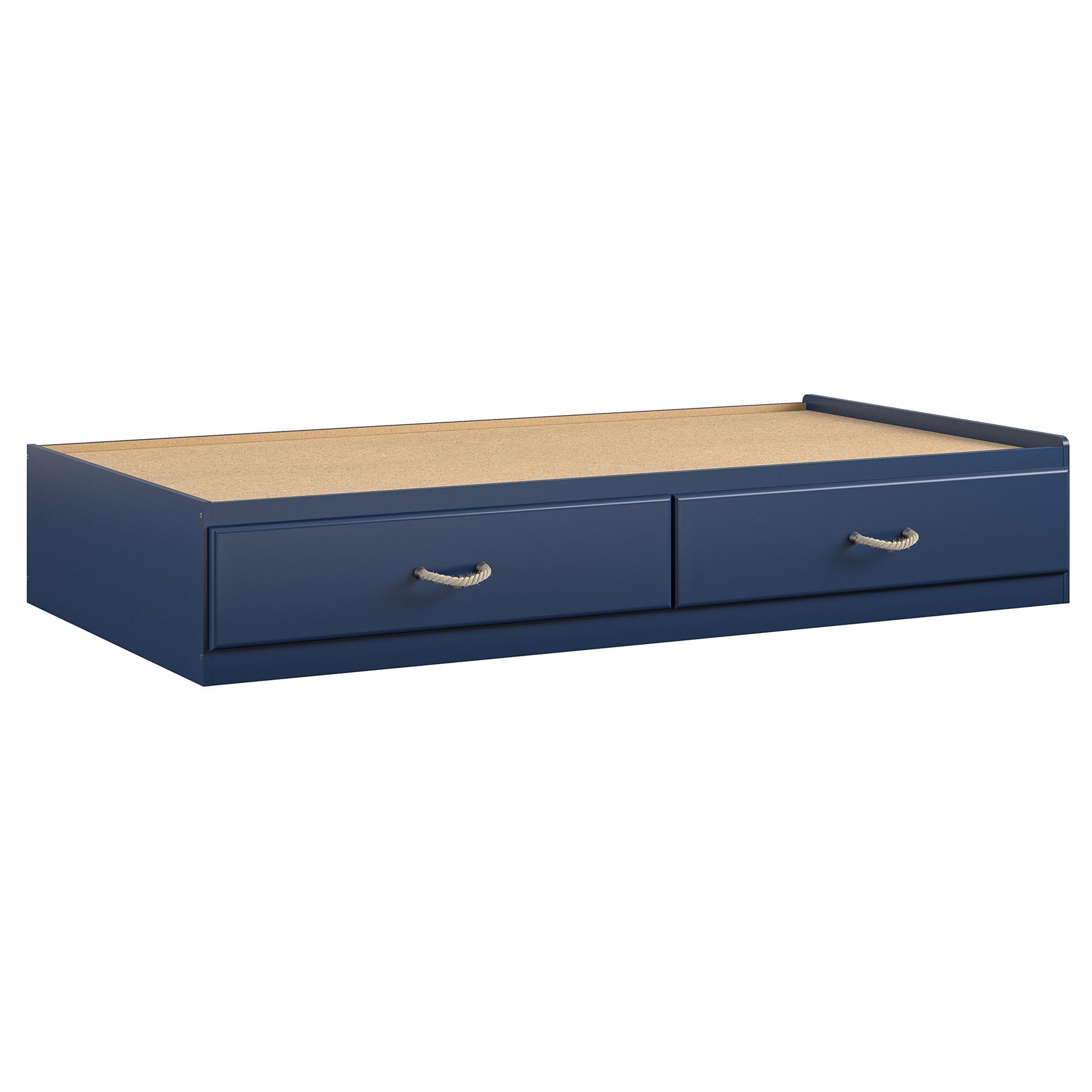 Sierra Ridge Mesa Twin Bed with Storage, Blue - Blue - Twin