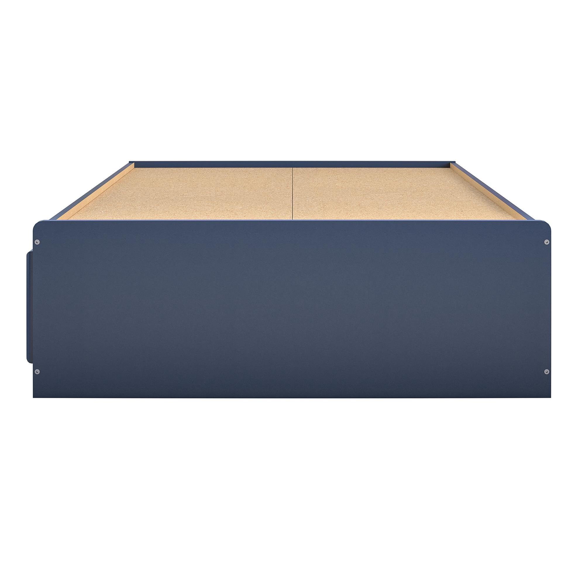 Sierra Ridge Mesa Twin Bed with Storage, Blue - Blue - Twin