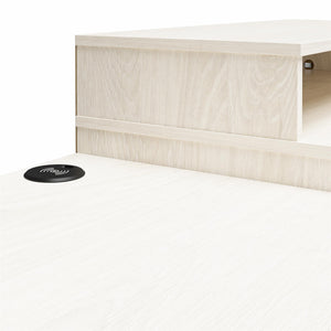 Novogratz Kalissa Dresser/Desk Combo with Wireless Charger - White Oak