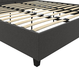 DHP Emily Upholstered Bed - Grey Linen - King