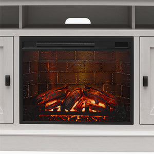 Ameriwood Home Ashton Lane Electric Fireplace TV Stand with Remote for TVs up to 65in - Magnolia Oak