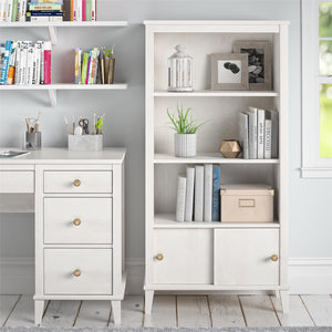 Monarch Hill Poppy Kids' Ivory Bookcase - Ivory Oak