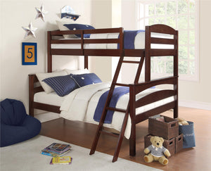 DHP Brady Kids' Wood Bunk Bed - Espresso