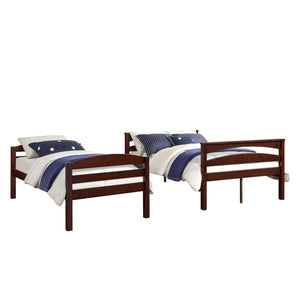 DHP Brady Kids' Wood Bunk Bed - Espresso