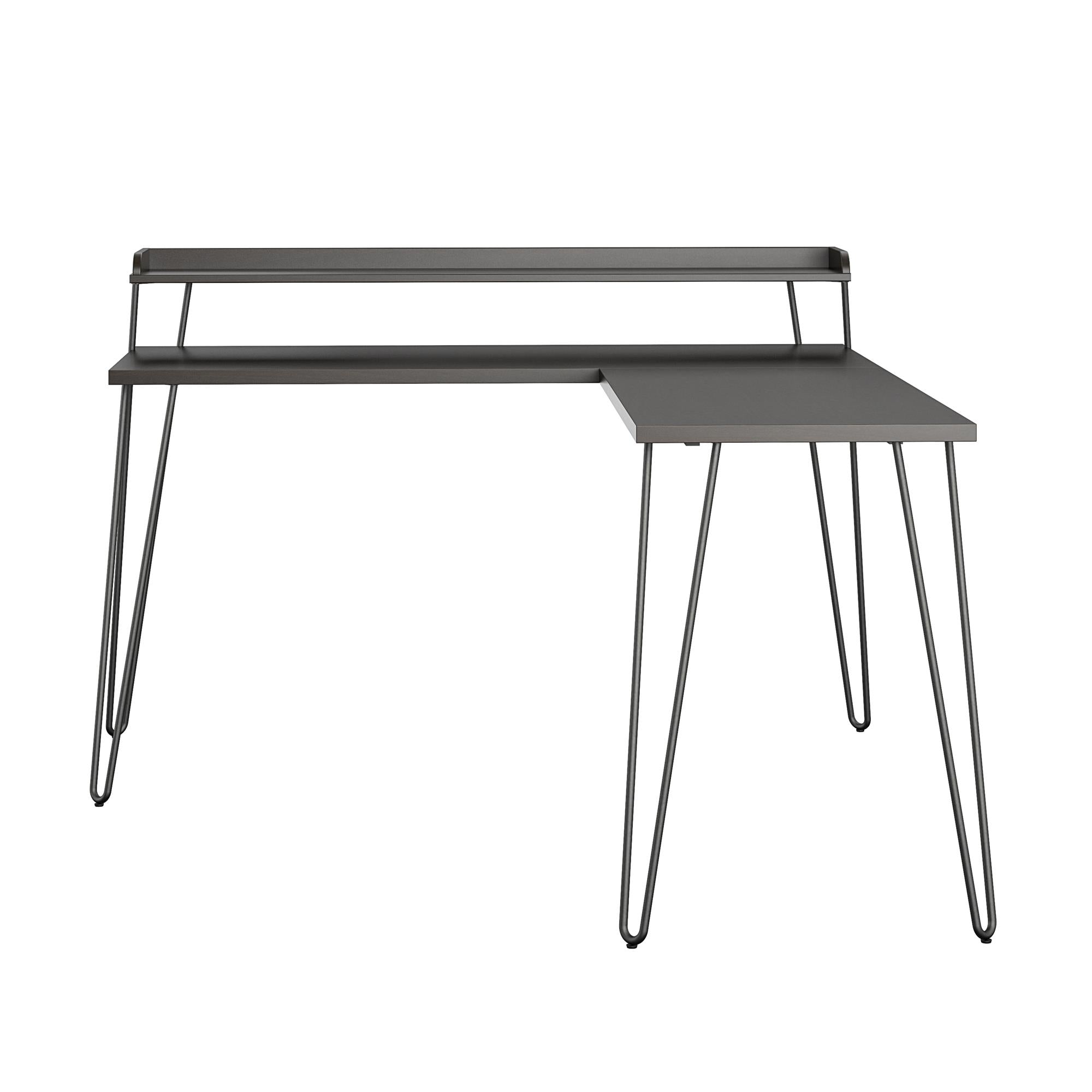 Ameriwood Home Haven L Desk with Riser - Espresso