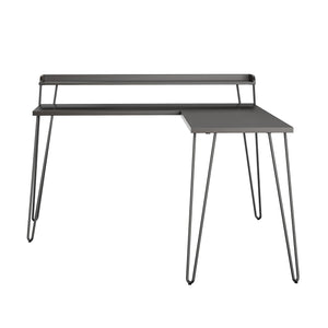 Ameriwood Home Haven L Desk with Riser - Espresso