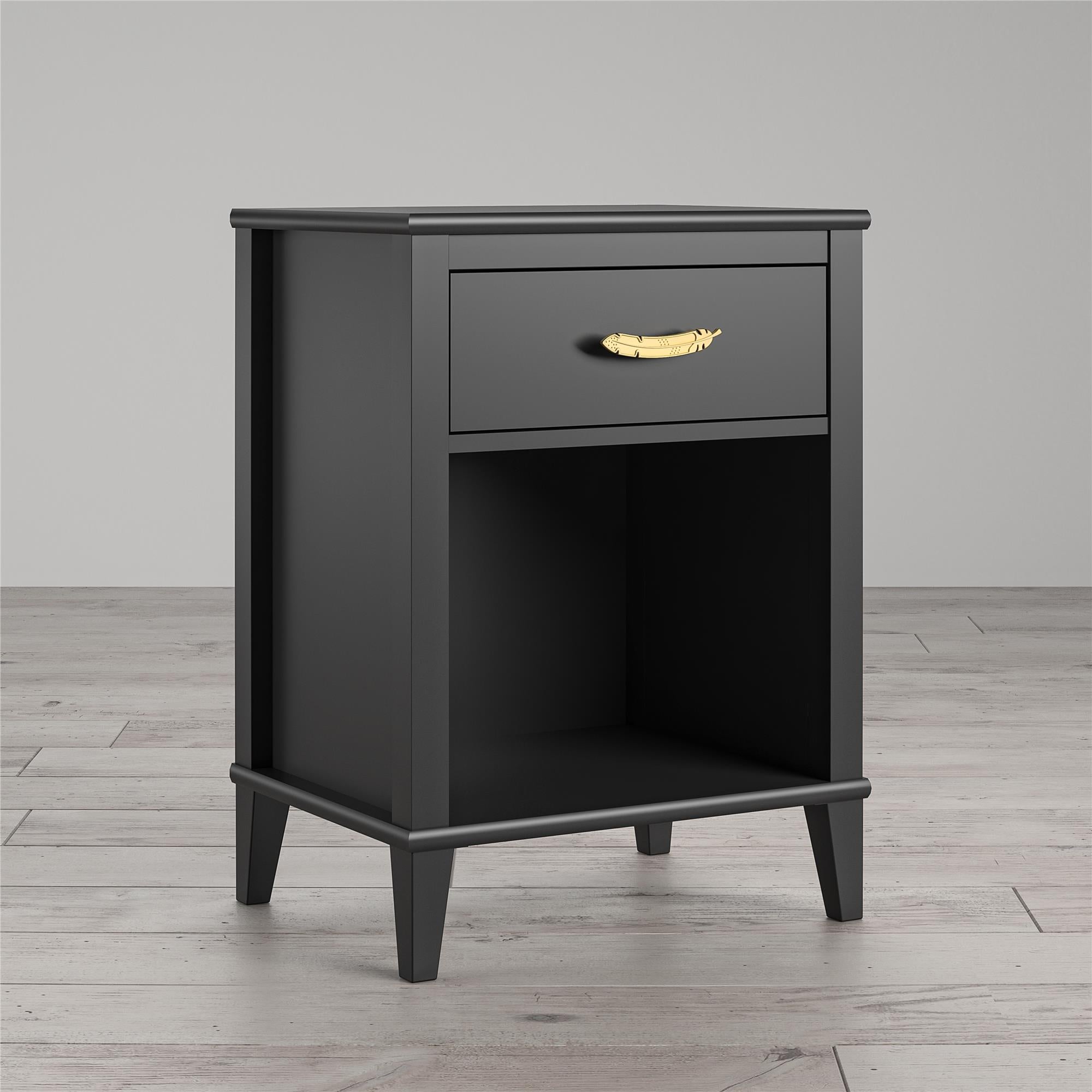 Monarch Hill Hawken Nightstand, Black - Black