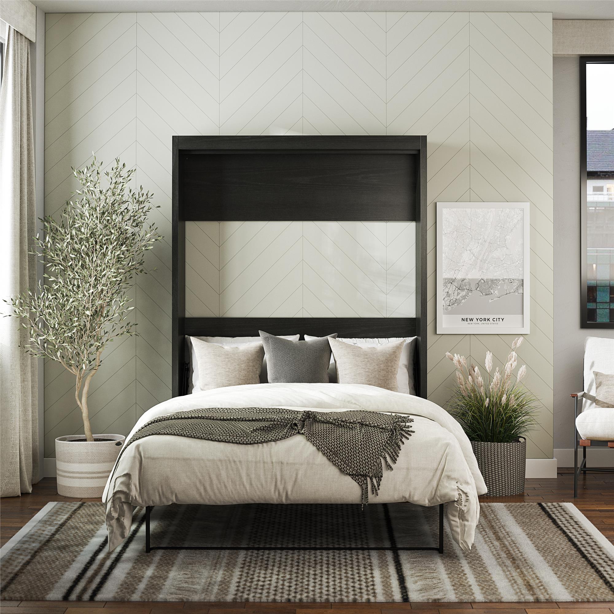 Signature Sleep Paramount Murphy Bed - Black Oak - Full