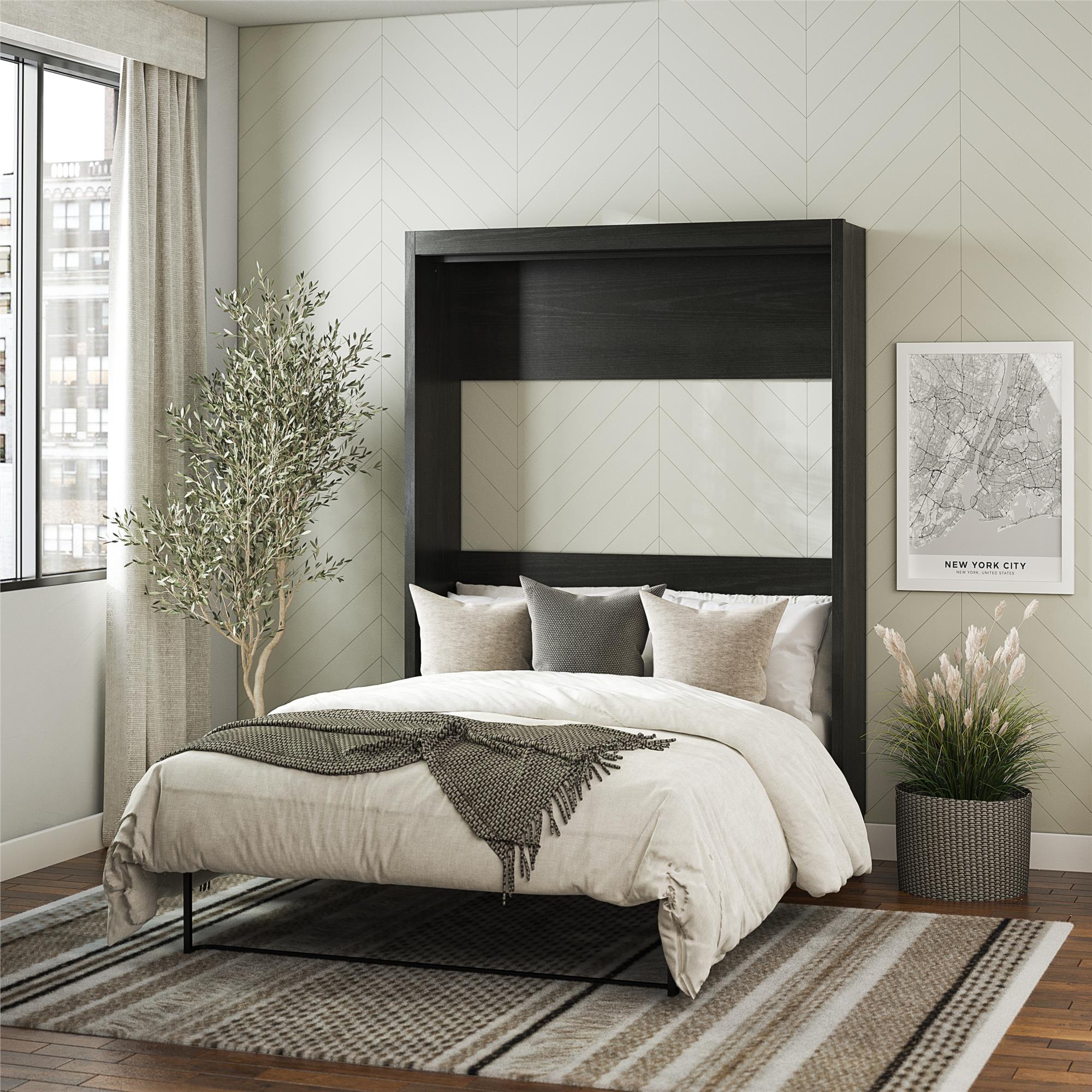 Signature Sleep Paramount Murphy Bed - Black Oak - Full