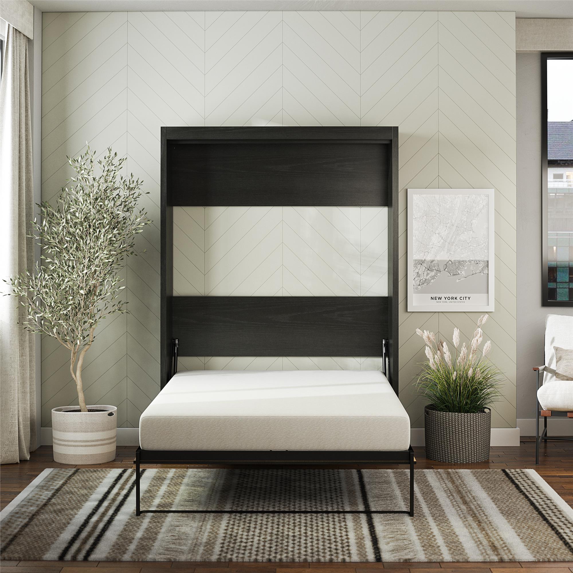 Signature Sleep Paramount Murphy Bed - Black Oak - Full