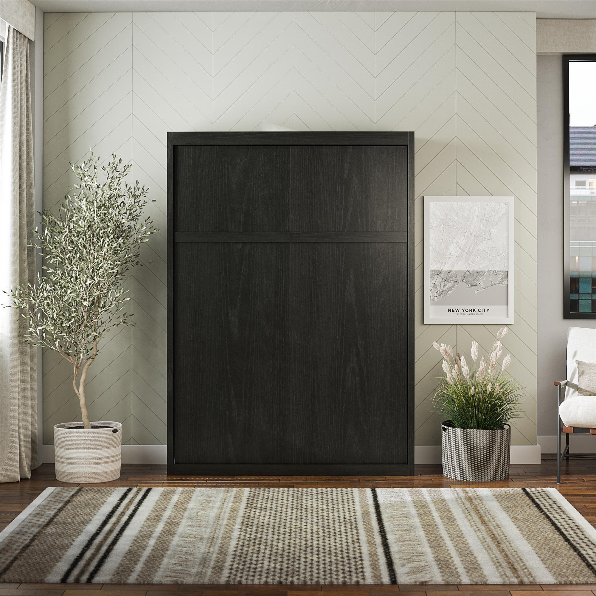 Signature Sleep Paramount Murphy Bed - Black Oak - Full