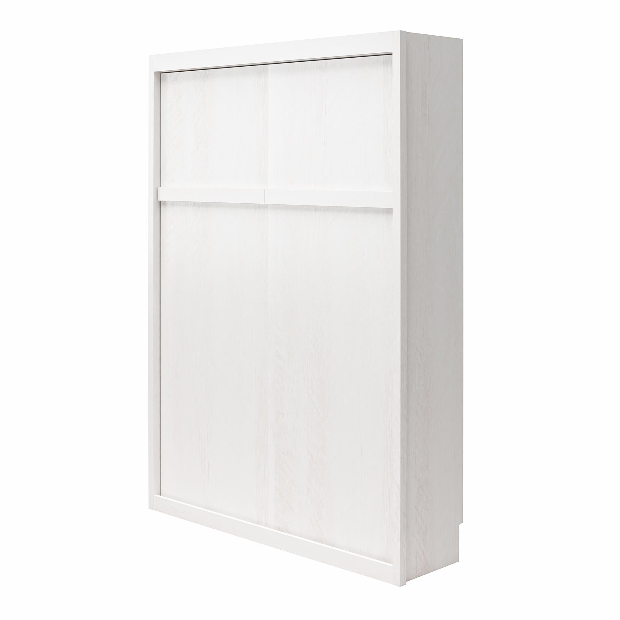 Signature Sleep Paramount Murphy Bed with Bookcase Cabinets - Ivory Oak - Full