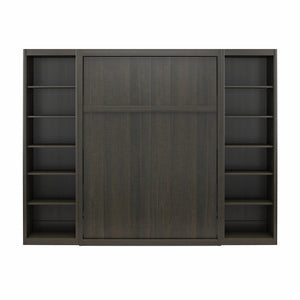 Signature Sleep Paramount Murphy Bed with Bookcase Cabinets - Espresso - Full
