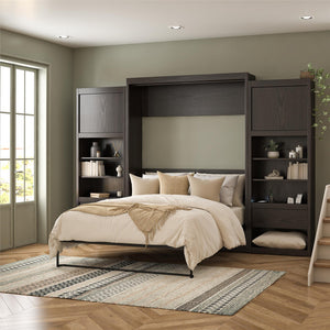 Signature Sleep Paramount Murphy Bed with Nightstand Cabinets - Espresso - Queen