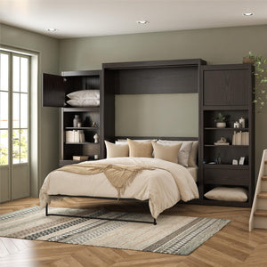 Signature Sleep Paramount Murphy Bed with Nightstand Cabinets - Espresso - Queen