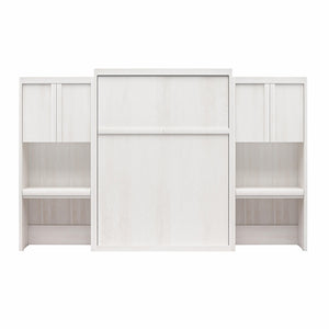 Signature Sleep Paramount Murphy Bed with Desk Cabinets - Ivory Oak - Queen
