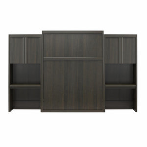 Signature Sleep Paramount Murphy Bed with Desk Cabinets - Espresso - Queen