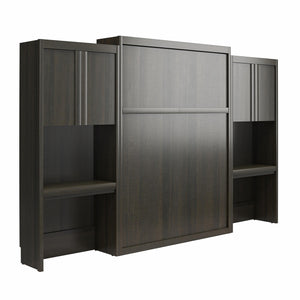 Signature Sleep Paramount Murphy Bed with Desk Cabinets - Espresso - Queen