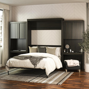 Signature Sleep Paramount Murphy Bed with Desk Cabinets - Espresso - Queen