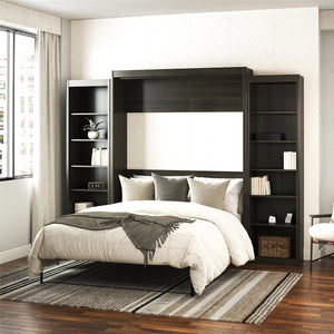 Signature Sleep Paramount Murphy Bed with Bookcase Cabinets - Espresso - Queen