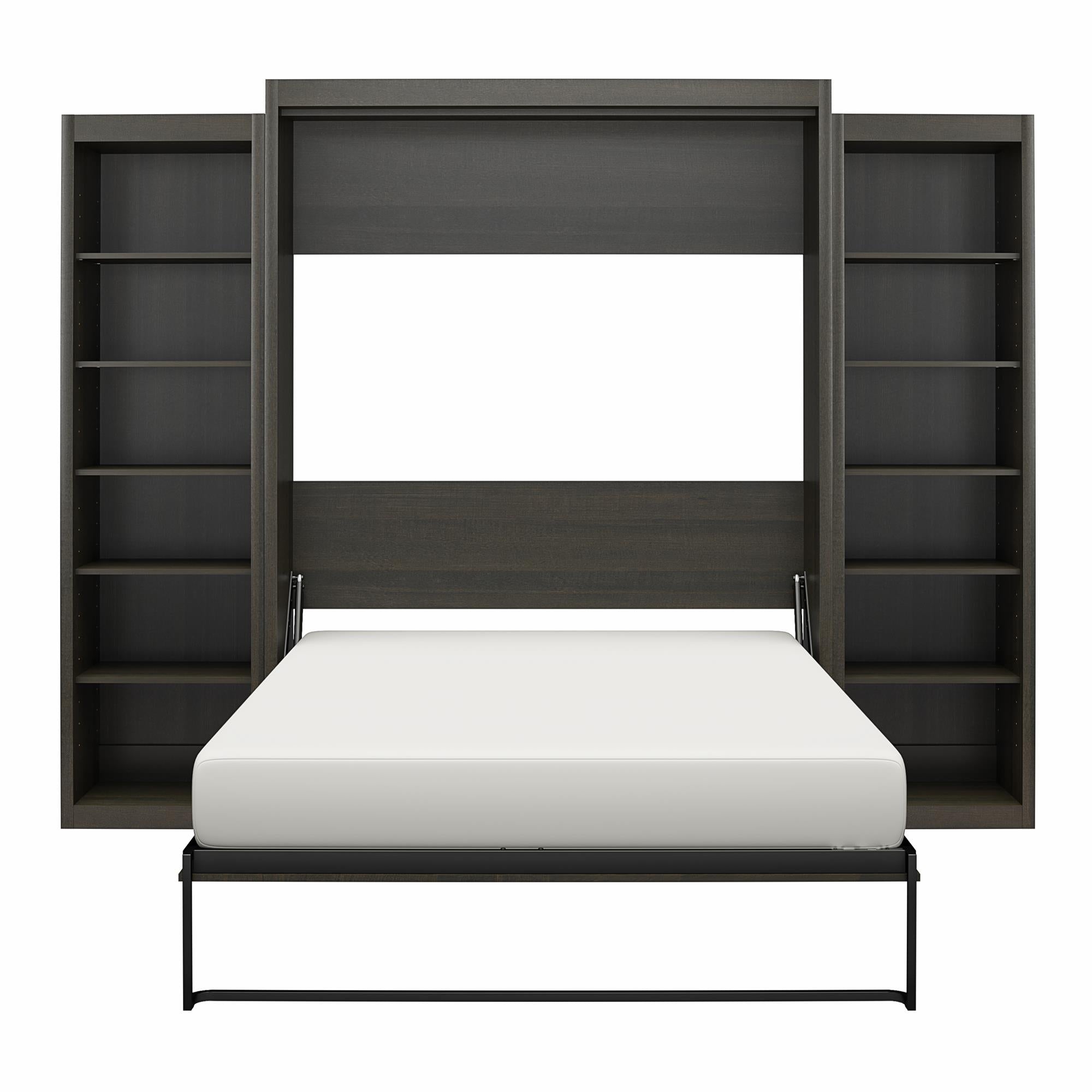 Signature Sleep Paramount Murphy Bed with Bookcase Cabinets - Espresso - Queen
