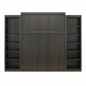 Signature Sleep Paramount Murphy Bed with Bookcase Cabinets - Espresso - Queen